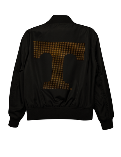 Licensed Game Day Jacket, Black Bomber, Tennessee Vols Big T & Go Big Orange