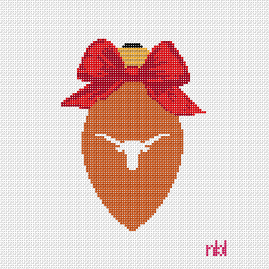 Texas Christmas Bow Light Bulb