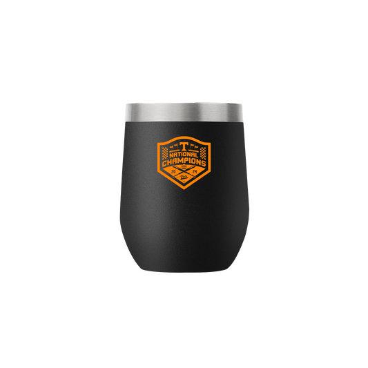 Tennessee 12oz Baseball National Champions 2024 Black Stemless Tumbler