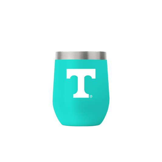 Tennessee 12oz Stemless Teal Tumbler
