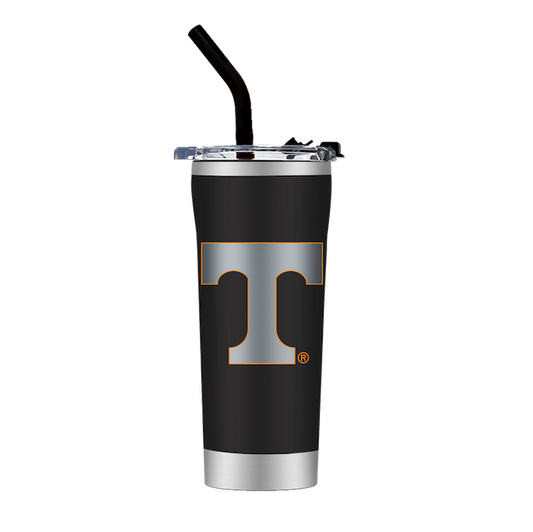 Tennessee Black Straw Tumbler