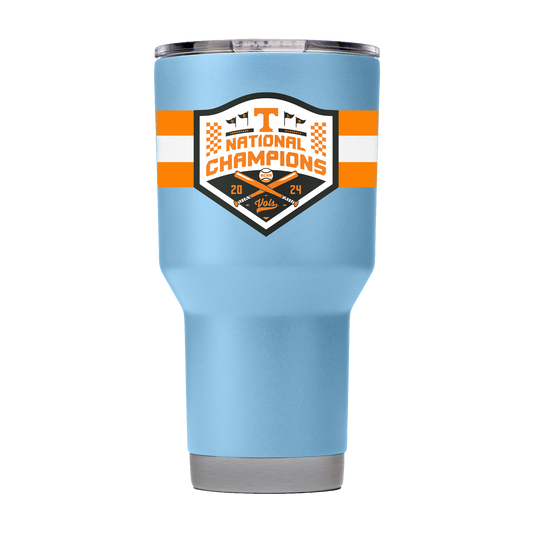 Tennessee 30oz Blue Baseball National Champions 2024 Tumbler
