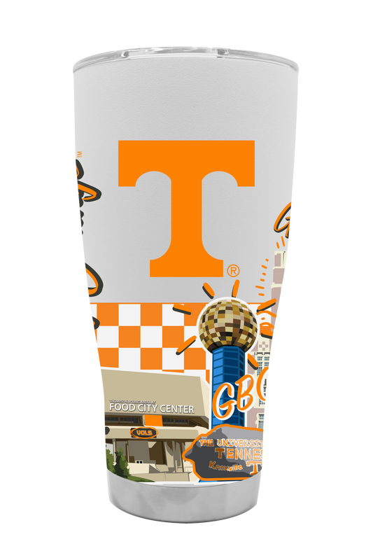 Tennessee 30oz Campus Icons Tumbler