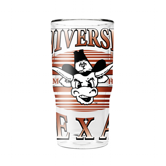 Texas 16oz College Vault 2-Pack Glass Tumblers