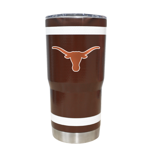 Texas 20oz Football Textured Tumbler