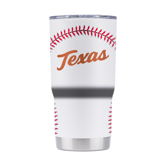 Texas 20oz Baseball Tumbler