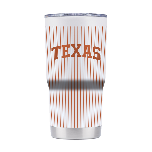 Texas 20oz Baseball Pinstripe Tumbler