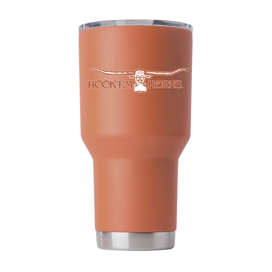 Texas 30oz College Vault "Hook 'Em Horns" Tumbler