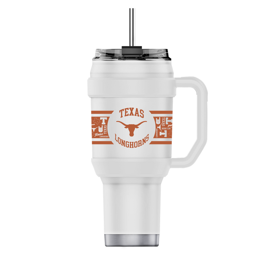 Texas 40oz Stainless Steel Tumbler - White