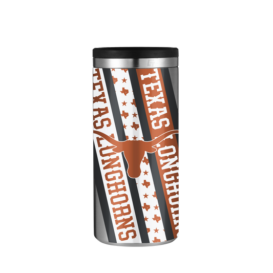 Texas Stainless Steel Skinny Can Koozie