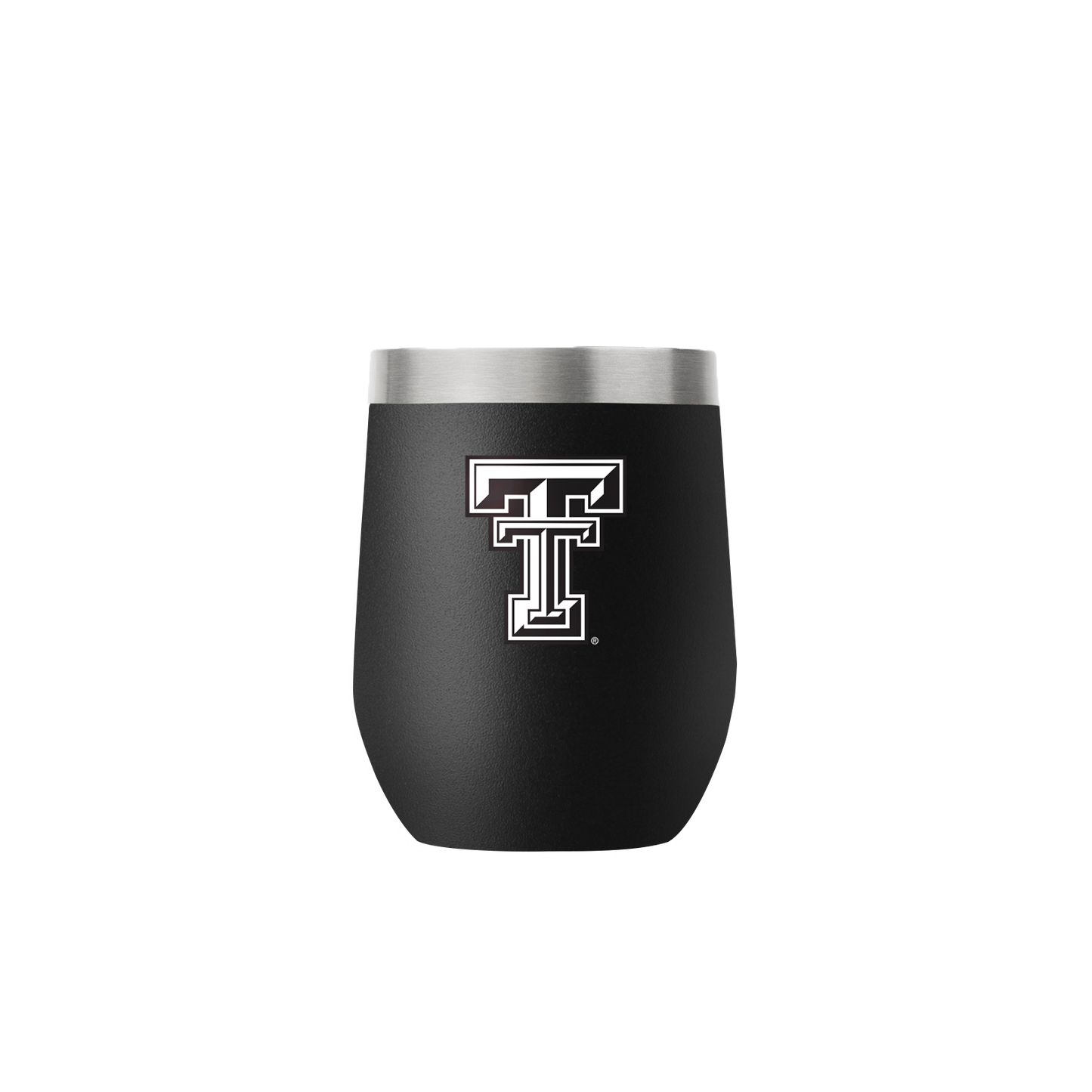 Texas Tech 12oz Black Stemless Tumbler