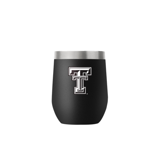 Texas Tech 12oz Black Stemless Tumbler