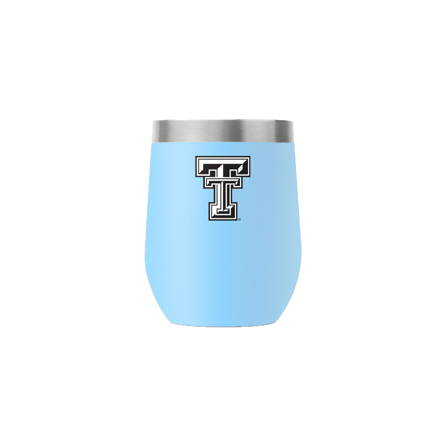 Texas Tech 12oz Light Blue Stemless Tumbler