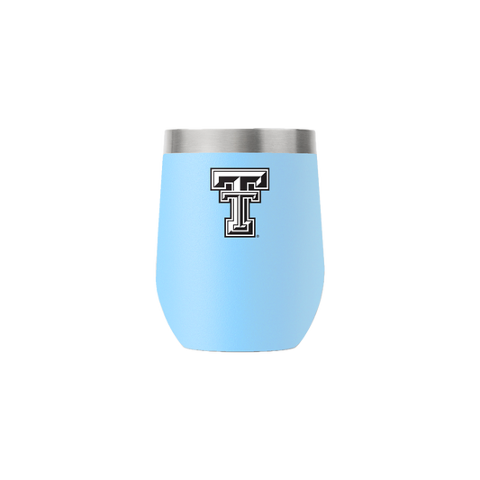 Texas Tech 12oz Light Blue Stemless Tumbler
