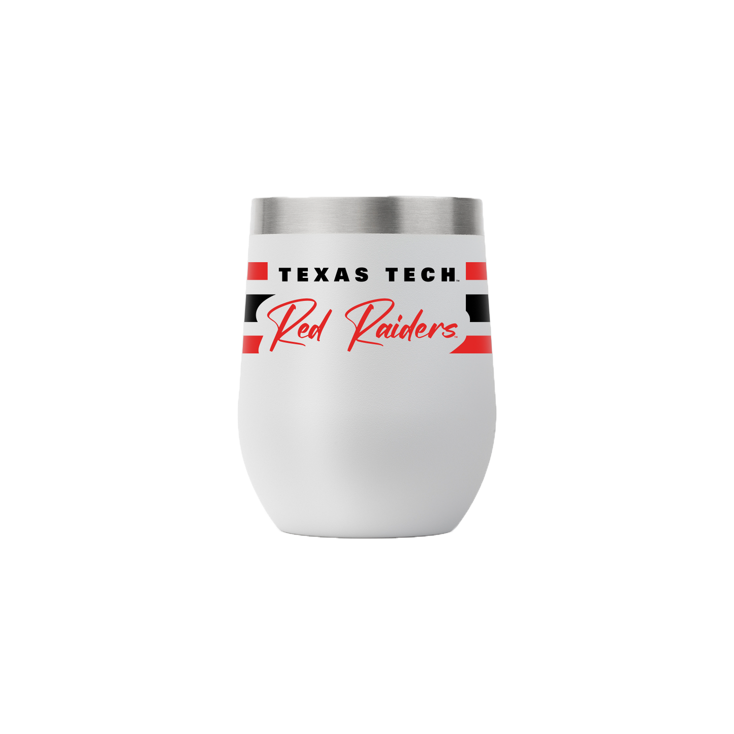Texas Tech 12oz Stemless Gray Script Tumbler
