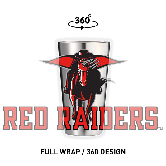 Texas Tech 16oz Stainless Pint