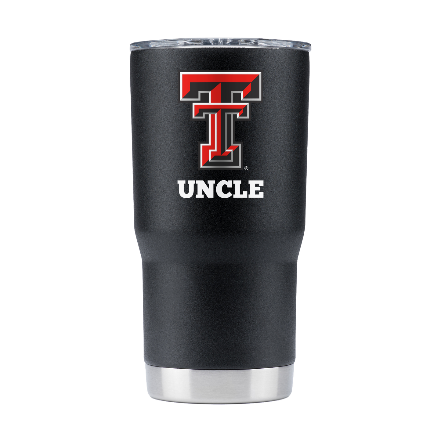Texas Tech 20oz Red Raiders Black Tumbler - "Uncle"