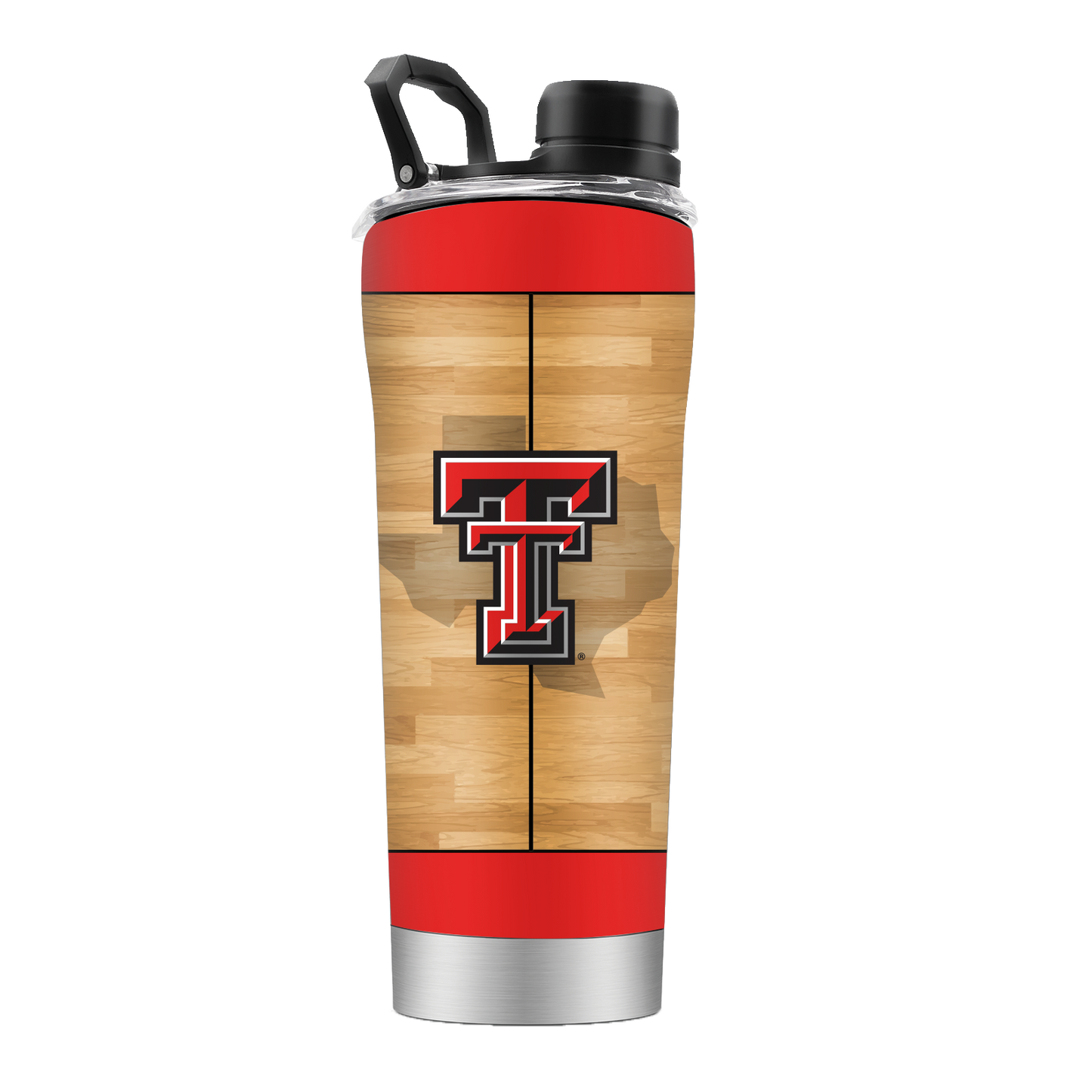 Texas Tech Basketball Court Stainless Steel Shaker