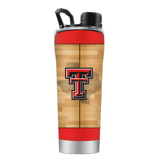 Texas Tech Basketball Court Stainless Steel Shaker