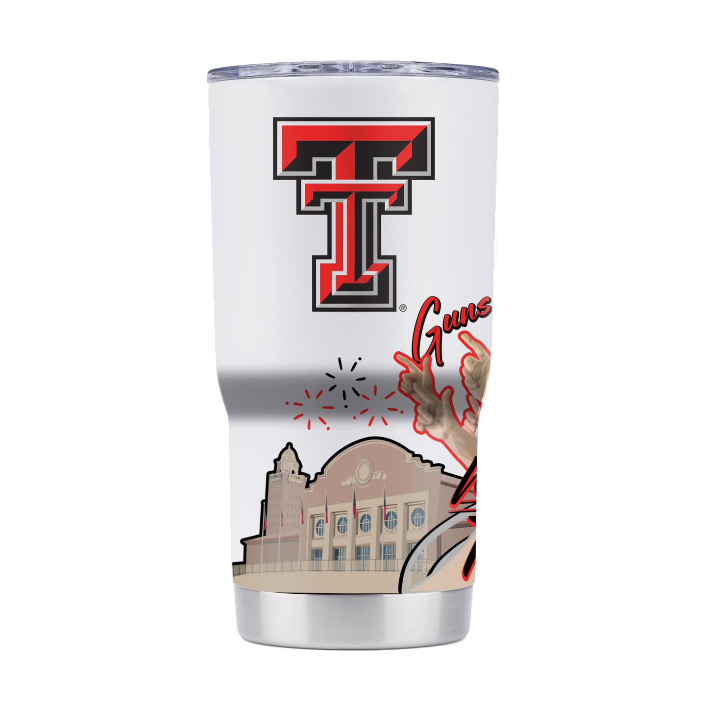 Texas Tech 20oz Campus Icons Tumbler