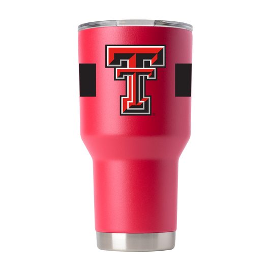 Texas Tech 30oz Red Raiders Red Tumbler w-Stripes