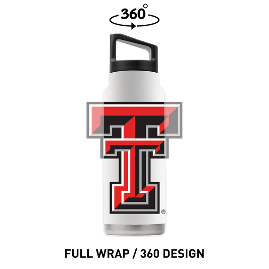 Texas Tech 40oz White Bottle