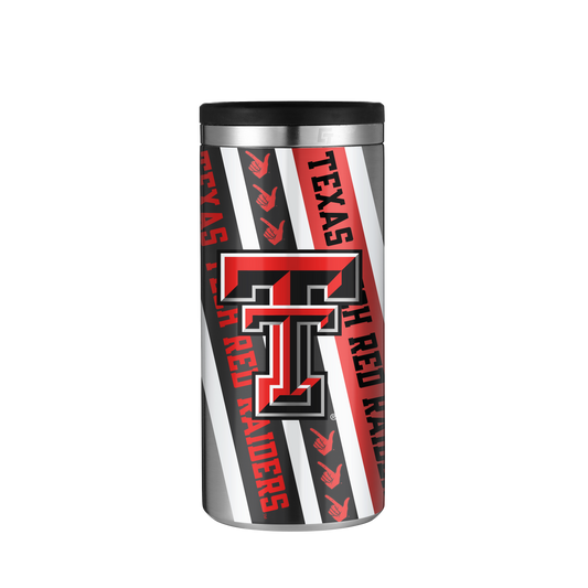 Texas Tech Stainless Steel Skinny Can Koozie