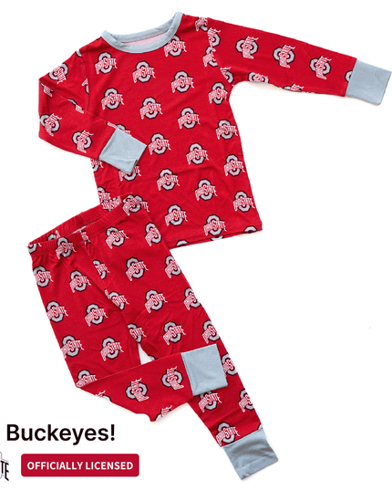 Ohio State Buckeyes Two-Piece Pajama Set Tailgate Tikes