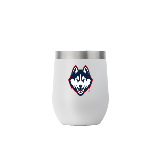 UConn 12oz Stemless Light Gray Tumbler