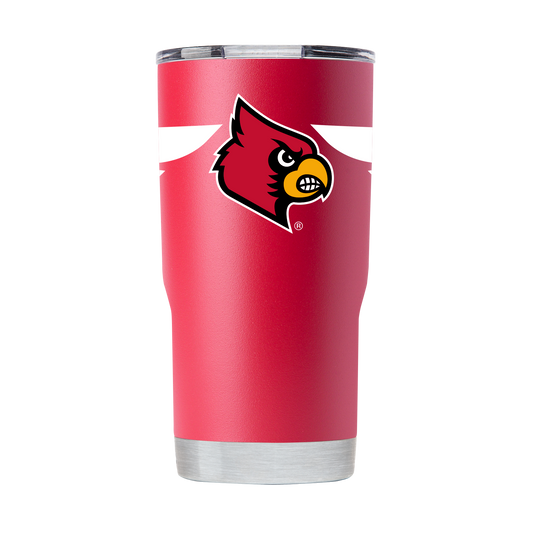 Louisville 20oz Striped Red Stainless Steel Tumbler