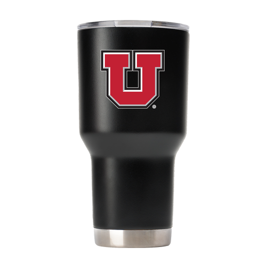 Utah 30oz "U" Black Tumbler