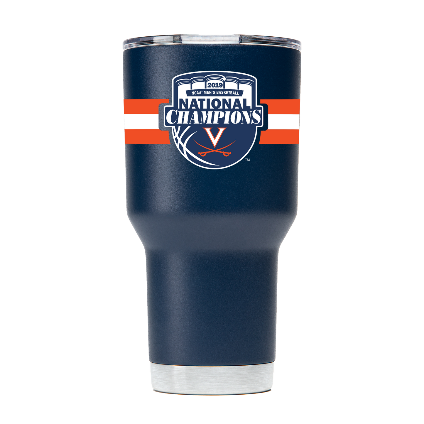 Virginia 30oz National Champs Navy Striped Tumbler