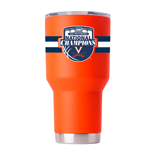 Virginia 30oz National Champs Orange Striped Tumbler