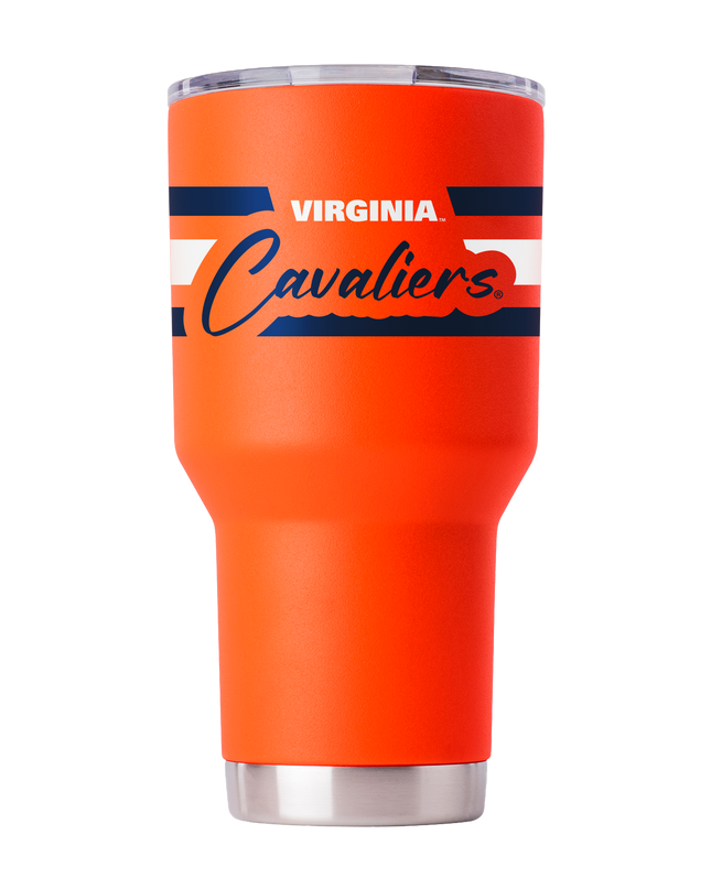 Virginia 30oz Orange Script Tumbler