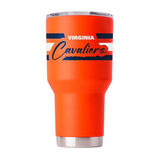 Virginia 30oz Orange Script Tumbler