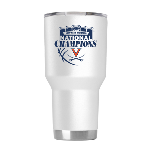 Virginia 30oz National Champs White Tumbler