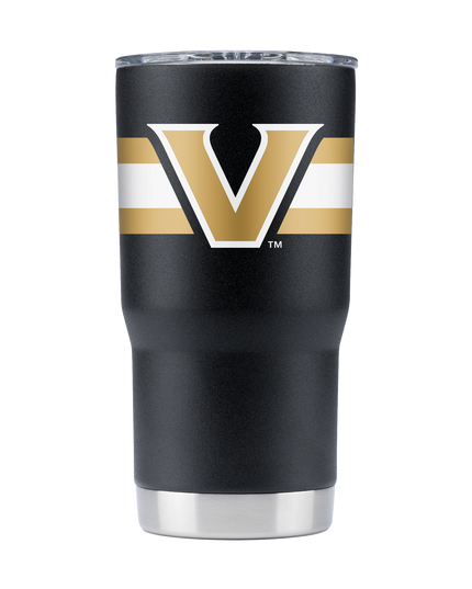 Vanderbilt 20oz Black Stripes Tumbler