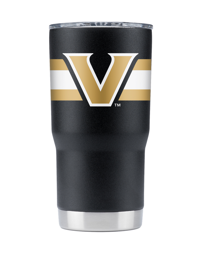 Vanderbilt 20oz Black Stripes Tumbler