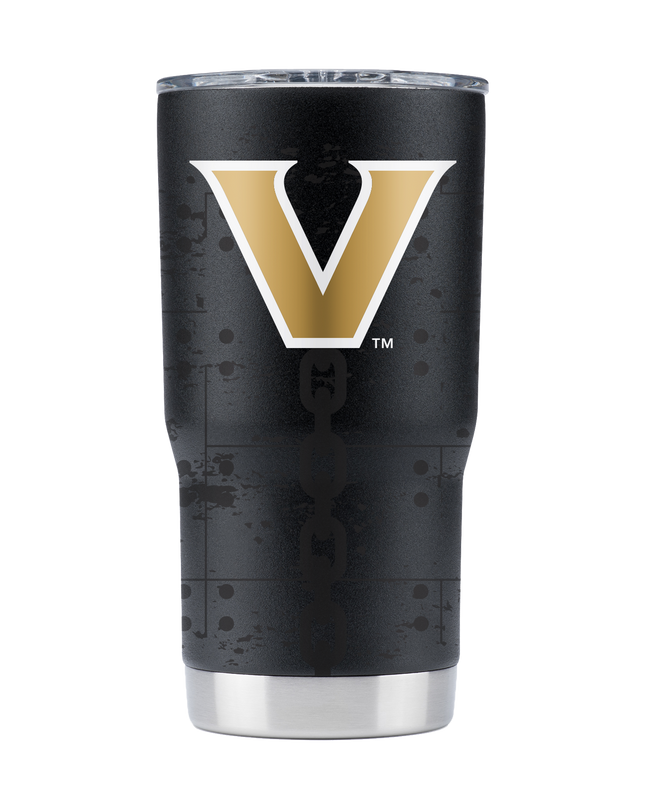 Vanderbilt 20oz Black Full Wrap Tumbler