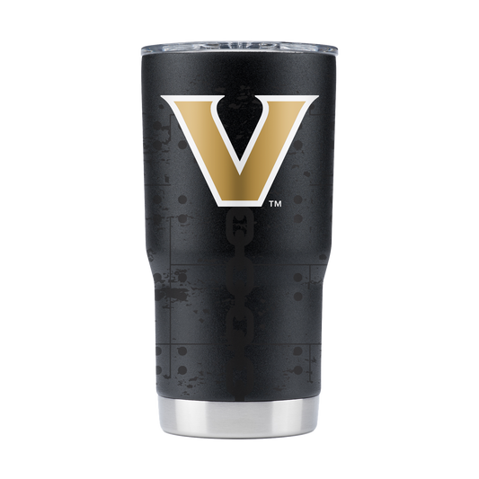 Vanderbilt 20oz Black Full Wrap Tumbler