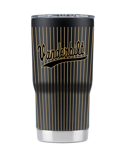 Vanderbilt 20oz Pinstripe Baseball Tumbler