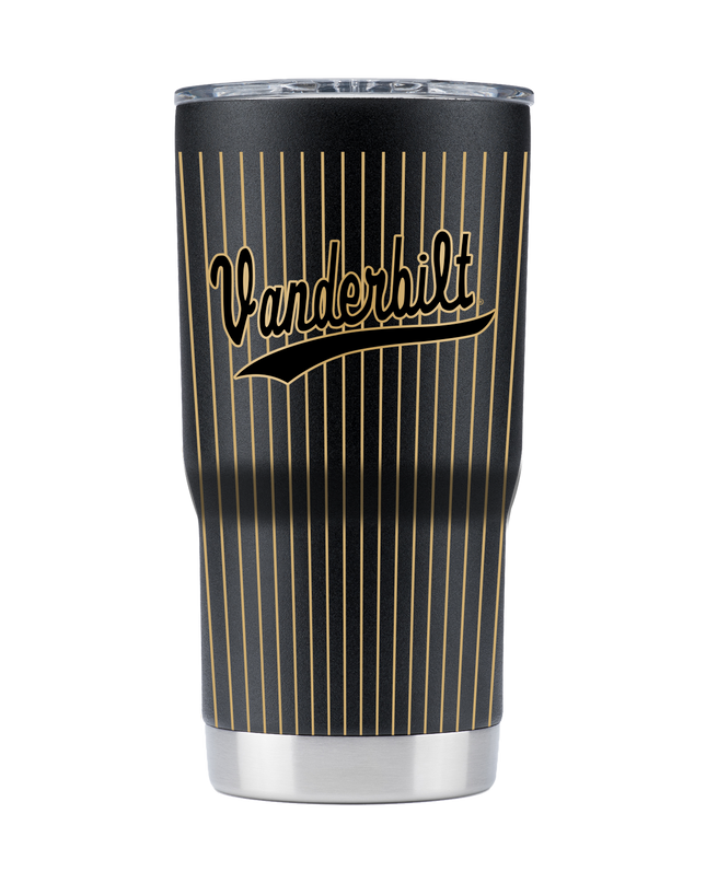 Vanderbilt 20oz Pinstripe Baseball Tumbler