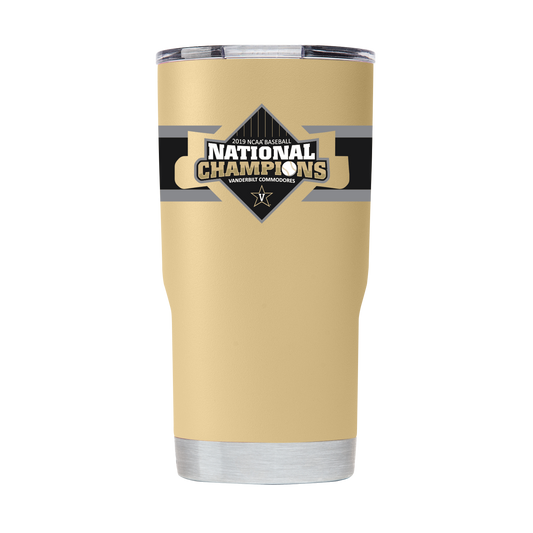 Vanderbilt 20oz World Series Champs Gold Striped Tumbler