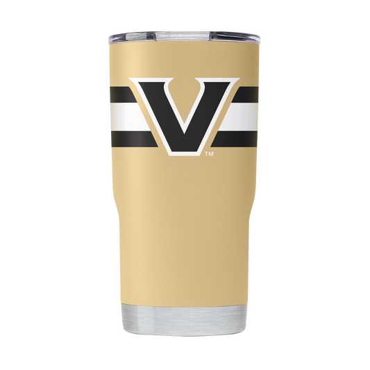 Vanderbilt 20oz Gold Stripes Tumbler
