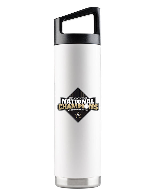 Vanderbilt 22oz World Series Champs White Bottle