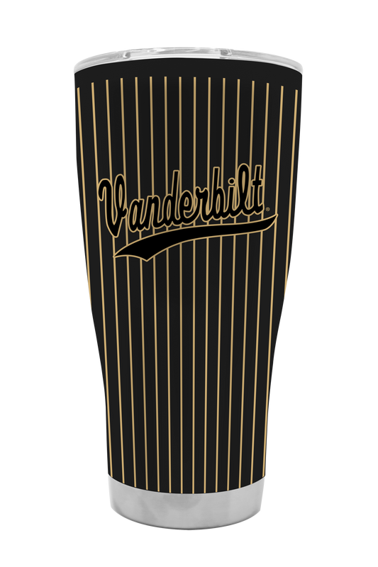 Vanderbilt 30oz Baseball Pinstripe Tumbler