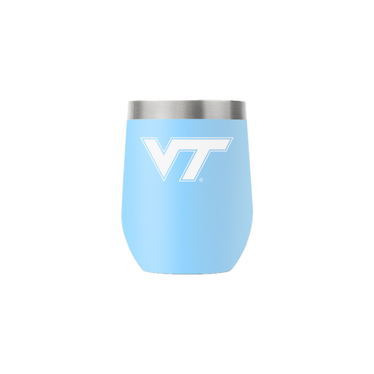 Virginia Tech 12oz Stemless Light Blue Tumbler