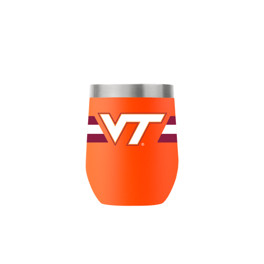 Virginia Tech 12oz Stemless Orange Tumbler
