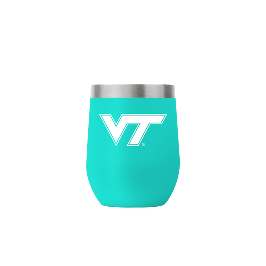 Virginia Tech 12oz Stemless Teal Tumbler