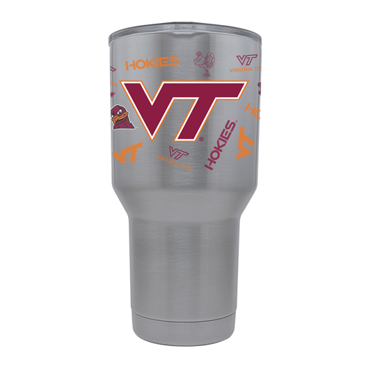 Virginia Tech 30oz Stainless Steel Tumbler - All Over